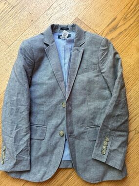 Crewcuts Gray Linen-Blend Sport Coat